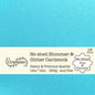 No-Shed Shimmer Glitter Cardstock, 12" X 12" 300Gms, 15 Sheets, Light Blue