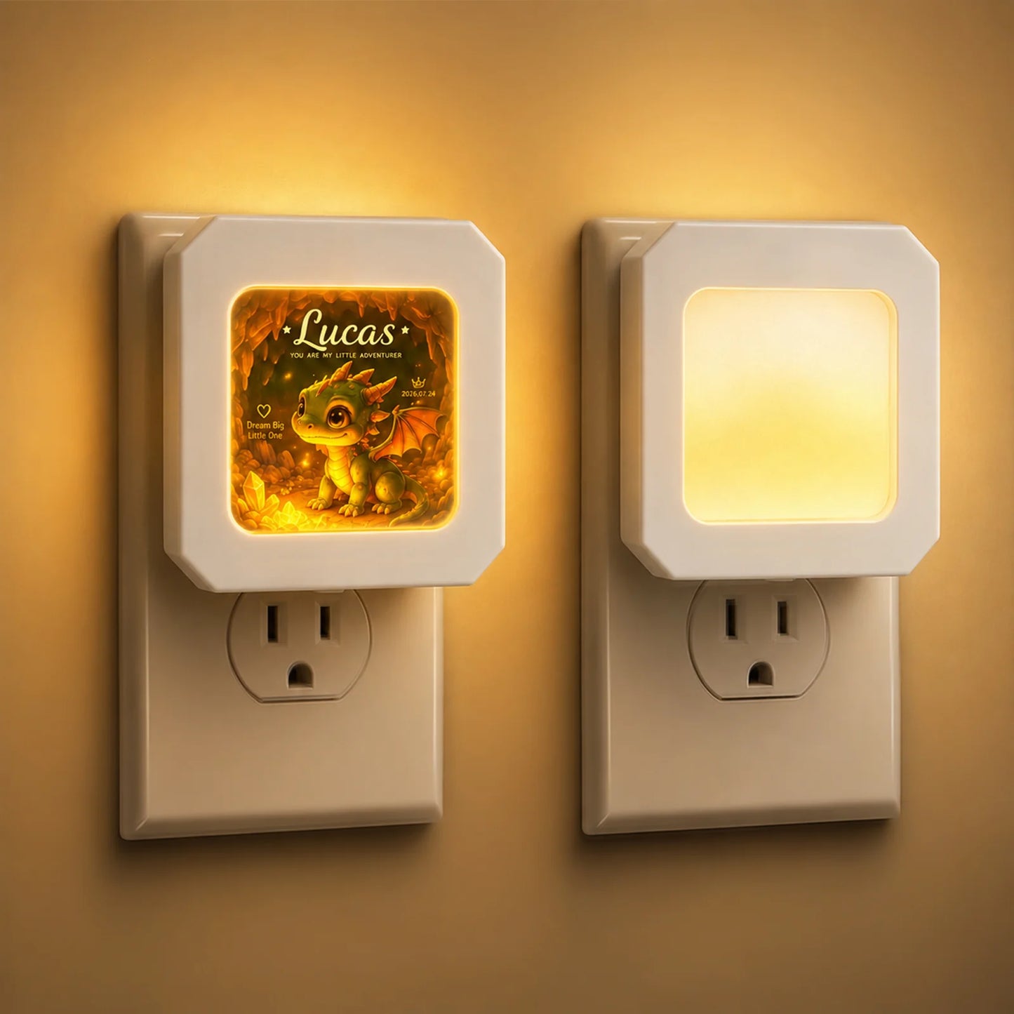 Sublimation LED Night Lights Blanks Plug into Wall White 12 Pack