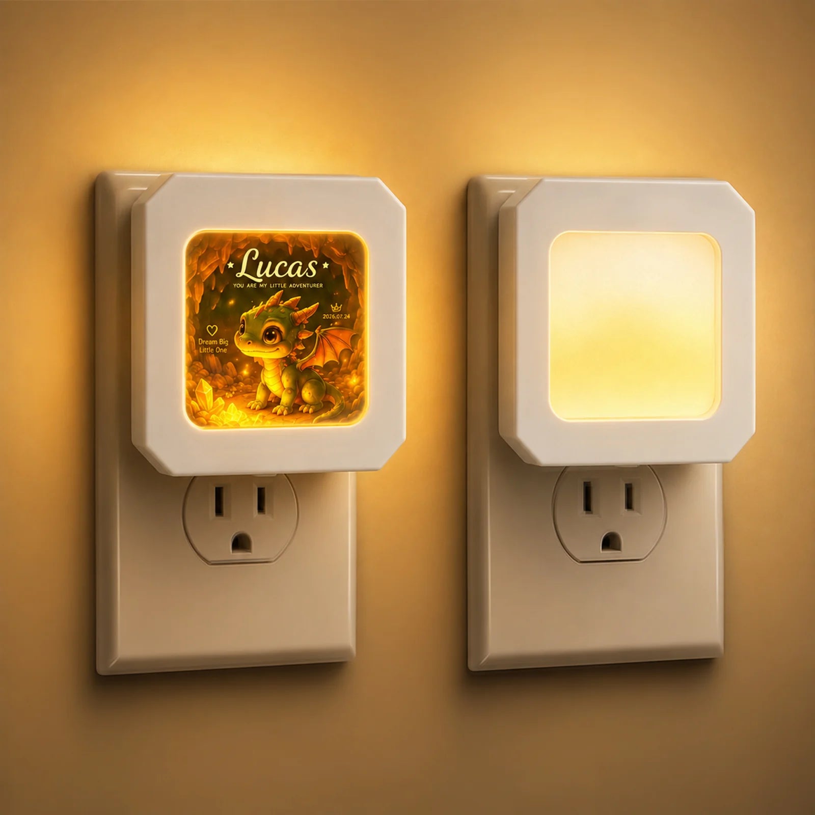 Sublimation LED Night Lights Blanks Plug into Wall White 12 Pack