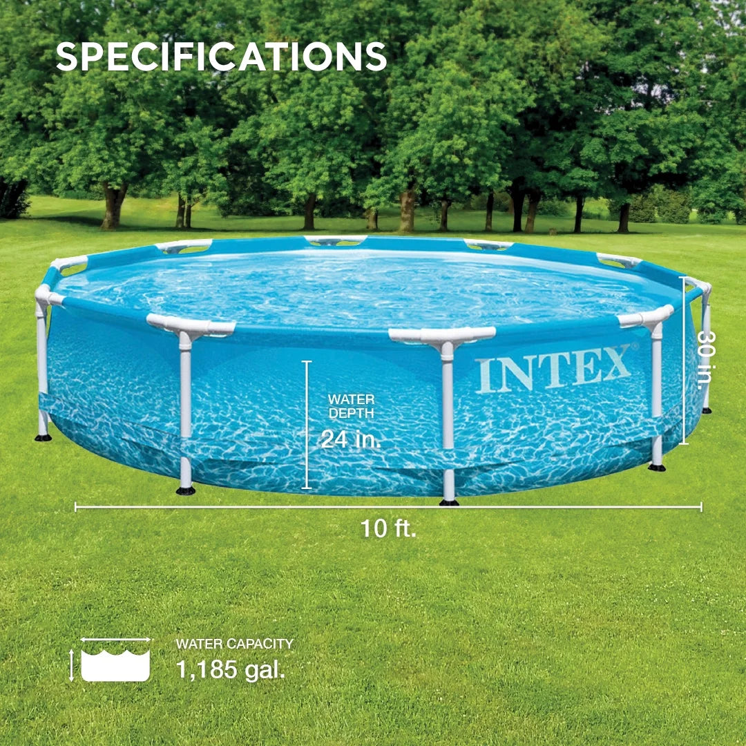 28206EH 10' X 30" above Ground Steel Metal Frame Beachside Swimming Pool