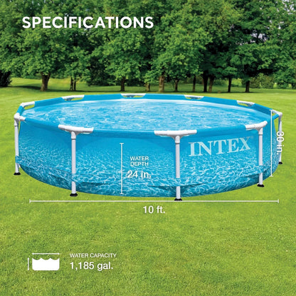 28206EH 10' X 30" above Ground Steel Metal Frame Beachside Swimming Pool