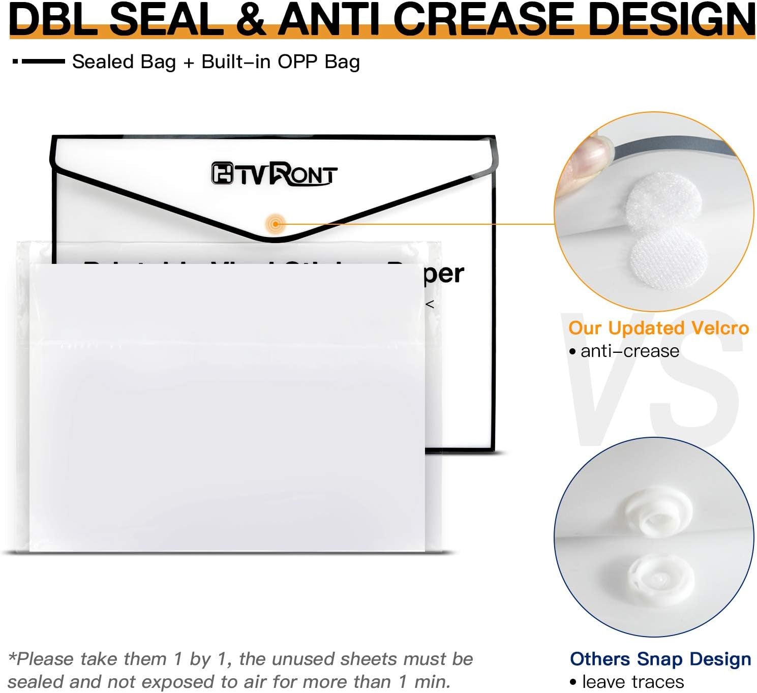 Printable Vinyl for Inkjet Printer & Laser Printer - 40 Pcs Matte White Inkjet Waterproof Printable Vinyl Sticker Paper, 8.5"X11"