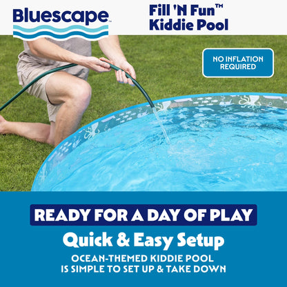 round Multi-Color Above-Ground Kiddie Pool 6' X 15"