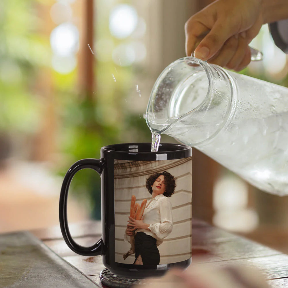 Wholesale 15 OZ Sublimation Ceramic Coffee Mugs Black with White Patch & Strong Inner Box 8 Pack