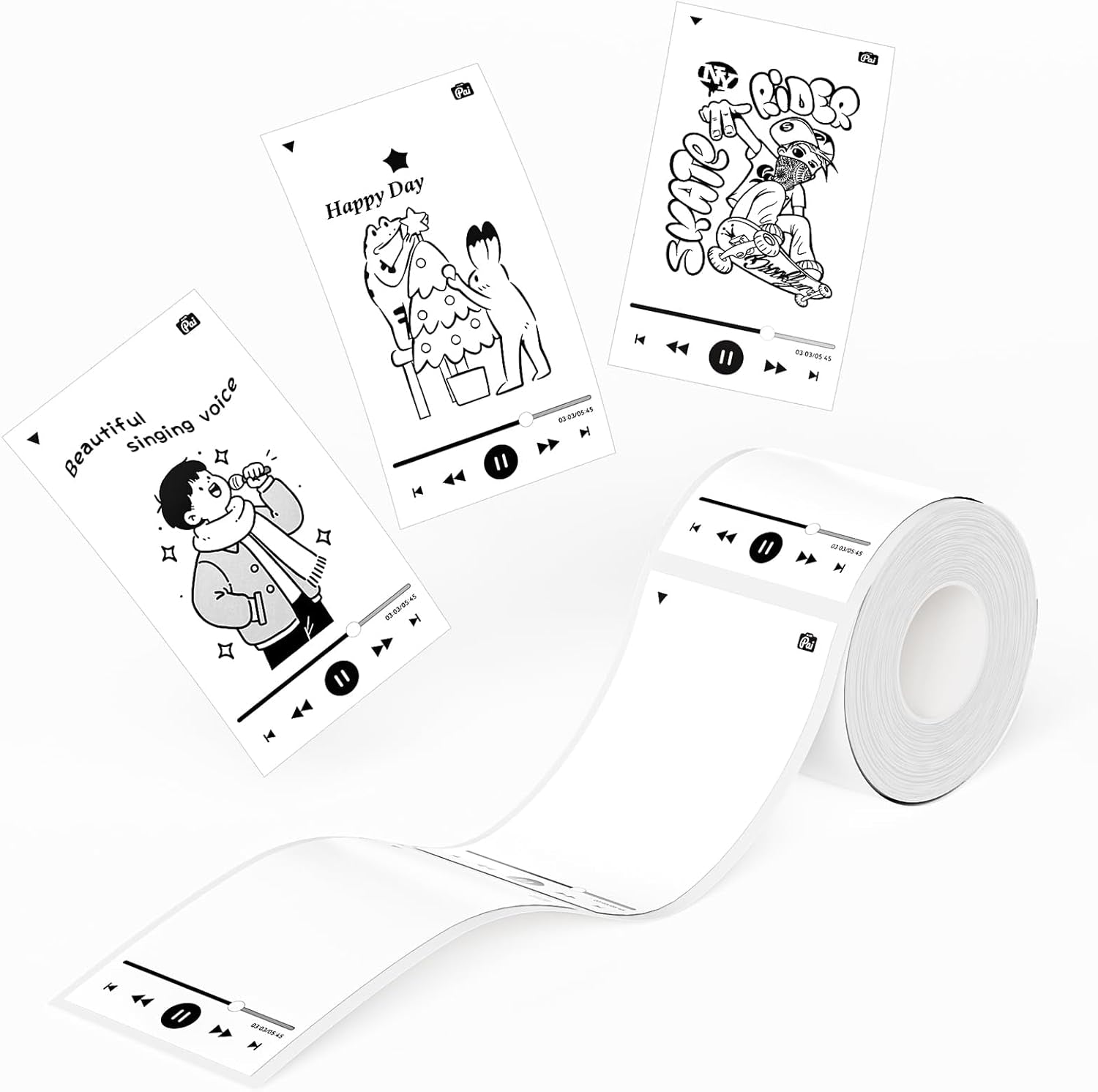 NIIMBOT Photo Labels– Print HD Thermal Labels(2''X3.5'', 50X90Mm) for Memories, Notes, Lists & DIY Projects – Compatible with Pro Series Label Makers