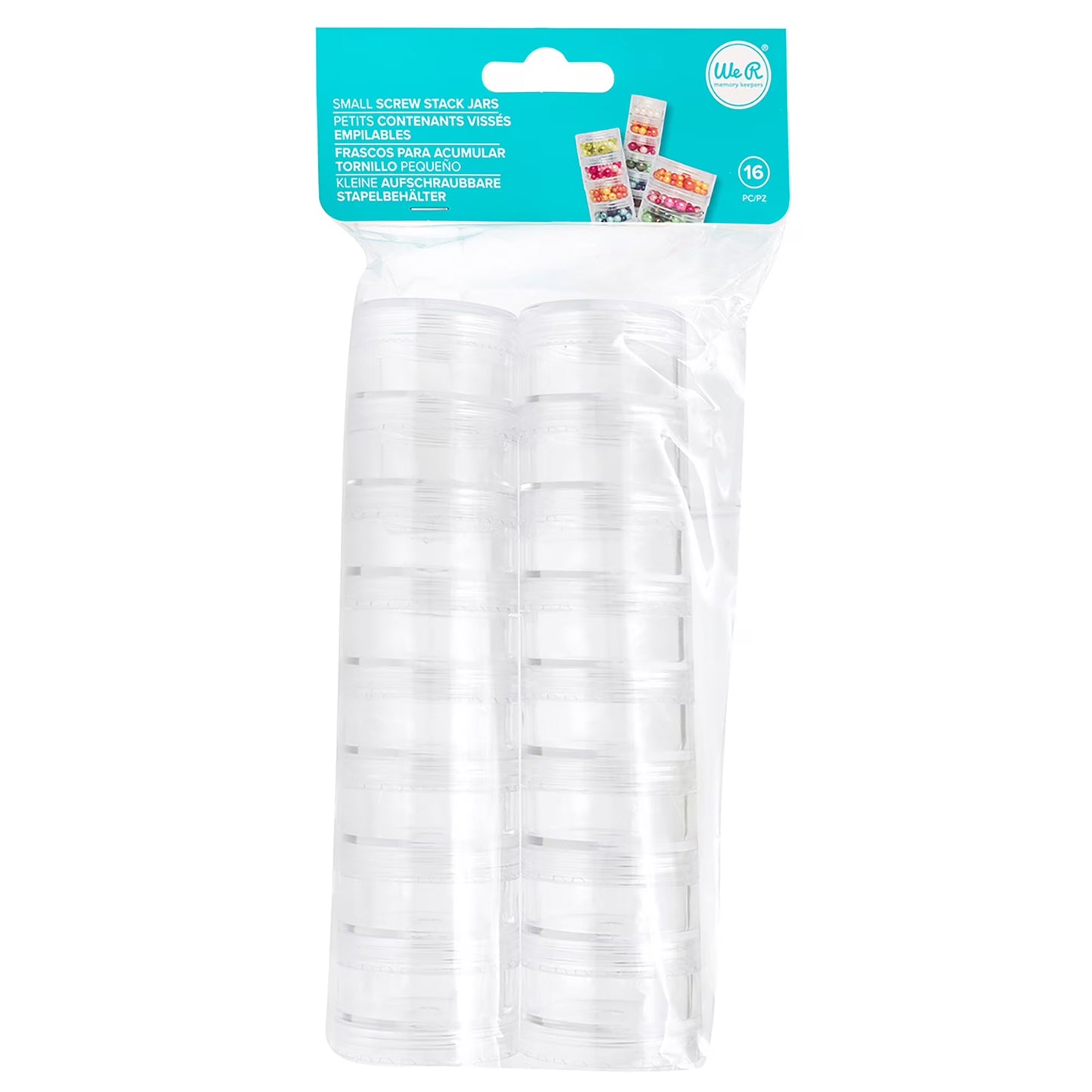 We R Memory Stack Jars Screw Top Small 16Pc
