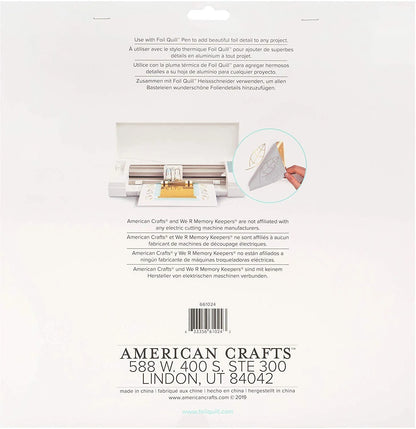 Foil Quill 12"X12" Foil Sheets 15/Pkg-Gold Finch