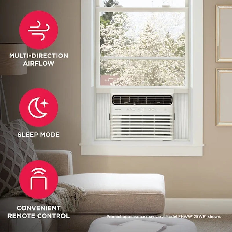 8,000 BTU Inverter Window Room Air Conditioner with Wi-Fi up to 350 Sq Ft, White