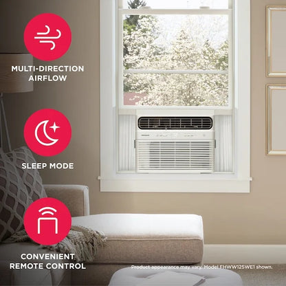 8,000 BTU Inverter Window Room Air Conditioner with Wi-Fi up to 350 Sq Ft, White