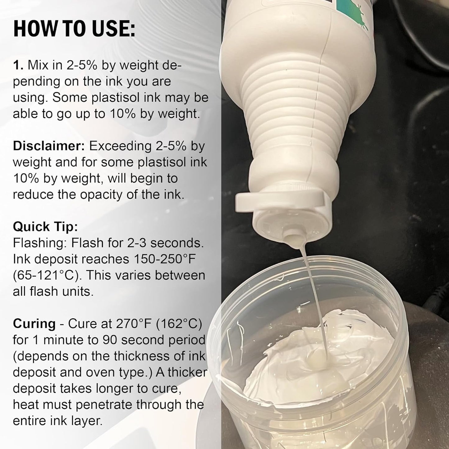 Rapid Cure Plastisol Ink Curable Reducer (Pint - 16 Oz.) - Screen Printing Ink Viscosity Reducer, Screen Printing Ink Thinner, Additive for Your Screen Printing Kit, Screen Printing Supplies