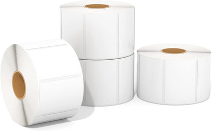 MUNBYN 2.25"X1.25" Thermal Sticker Labels, Self-Adhesive Barcode Label Paper for Direct Thermal Printer and Business, Multi-Purpose Rectangle Address Shipping Mailing Stickers,4000 Sheets/4 Rolls