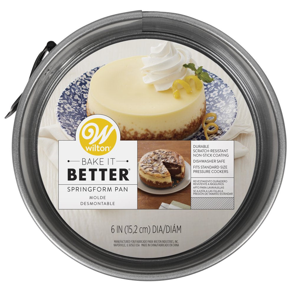 Bake It Better Steel Springform Cheesecake Pan, 6-Inch