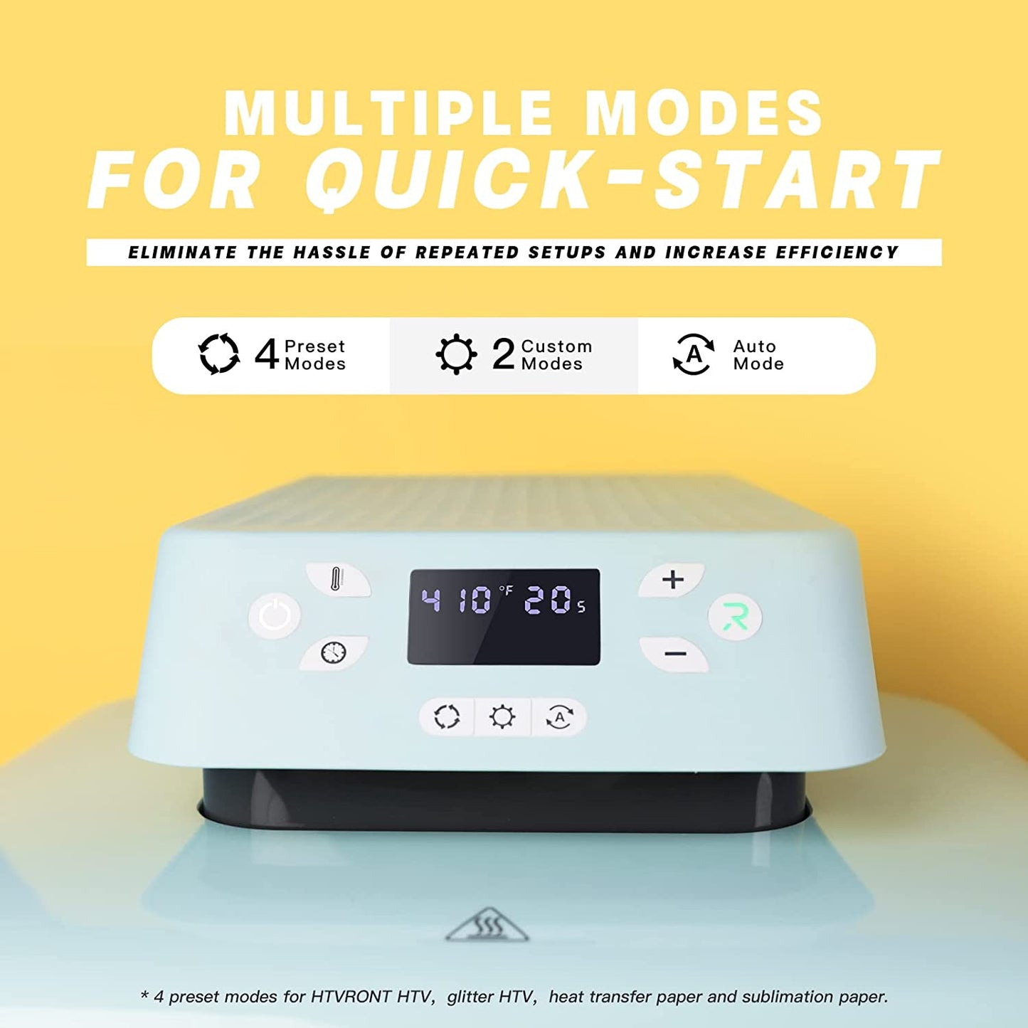 Automatic Heat Press Machine for T Shirts - Heat Press 15X15 &  White Heat Transfer Vinyl Roll - 12" X 30Ft