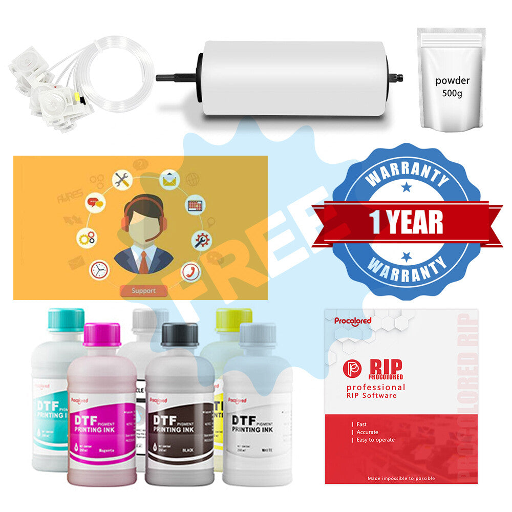 PUNEHOD DTF Printer A4 L8058 Transfer Printing DIY Print T-Shirt Printer + Oven