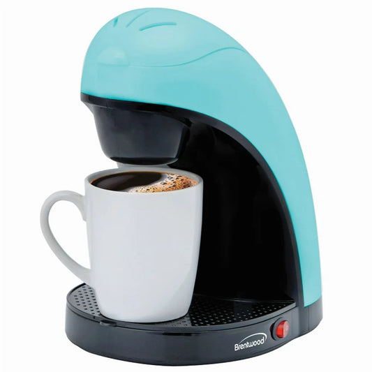 Single-Serve Coffee Maker with Mug (Blue)