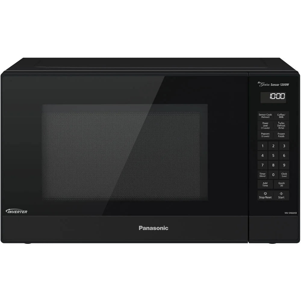 1.2 Cu. Ft. 1200W Genius Sensor Countertop Microwave Oven with Inverter Technology in Black