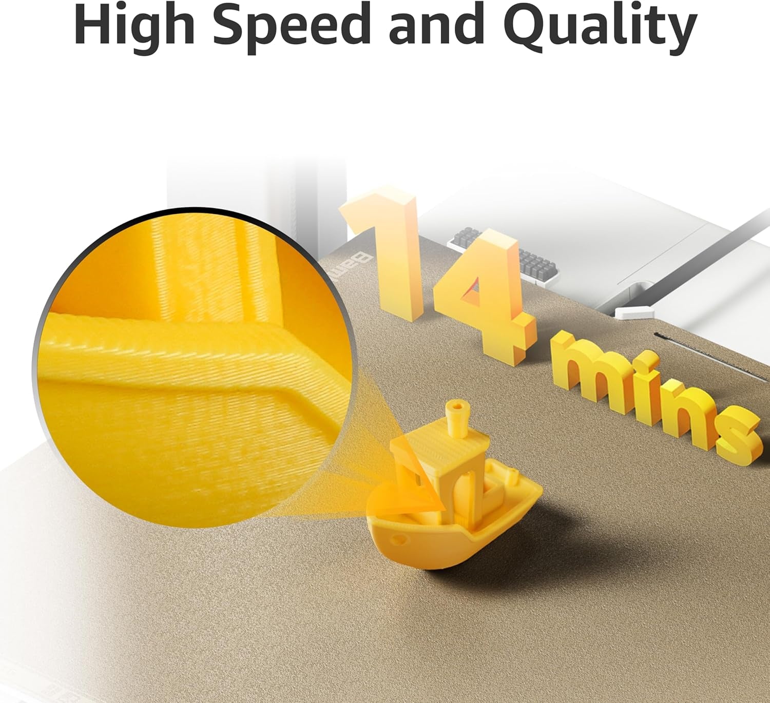 Bambu Lab A1 Mini 3D Printer, Support Multi-Color 3D Printing, Set up in 20 Mins, High Speed & Precision, Full-Auto Calibration & Active Flow Rate Compensation, ≤48 Db Quiet FDM 3D Printers