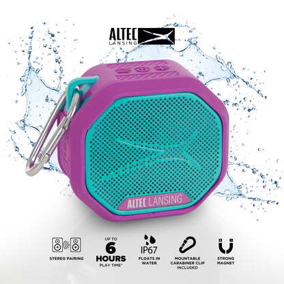 HYDRATREK Magnetic Bluetooth Speaker, Waterproof IP67, Portable Speaker, True Wireless Pairing, USB-C Quick Charge, 3.7V 400Mah Battery, Voice Assistant, Perfect for Any Adventure