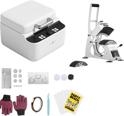 H17 Phone Cases Heat Press Vacuum Heat Press Machine for Phone Cases (Compatible with Android)+ Hat Press Machine - Hat Press Heat Machine for Caps Curved Teflon