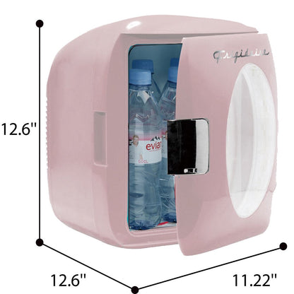 Portable Retro 12-Can Mini Cooler, EFMIS462, Pink