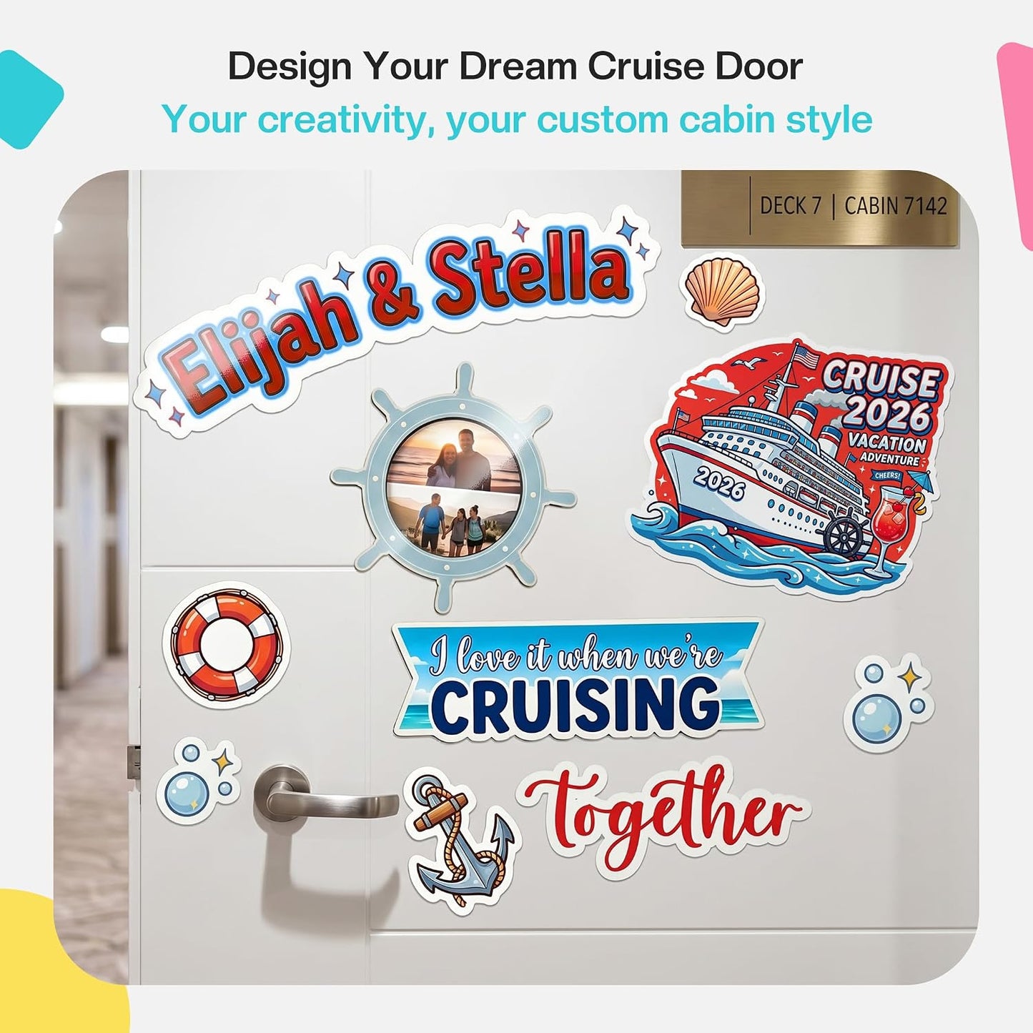 Likcut Printable Magnetic Sheets for Inkjet Printer, 8.5"X11" Flexible Magnetic Paper Sheets for Create Custom Magnets, DIY Crafts, Photo, Fridge Magnets, Cruise Ship Essentials, Labels, 10 Sheets