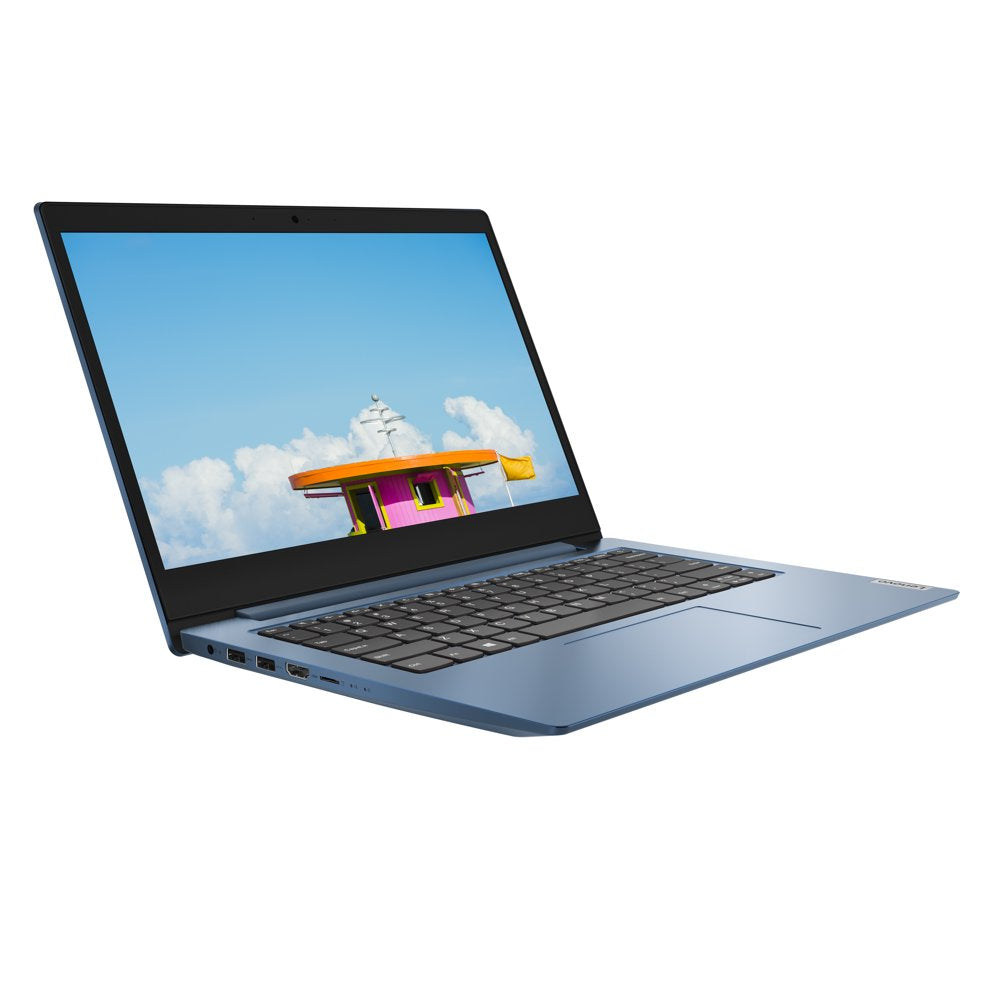 Ideapad 1 14.0" Laptop, Intel Pentium Silver N5030 Quad-Core Processor, 4GB Memory, 128GB Solid State Drive, Windows 10S - Ice Blue - 81VU000JUS