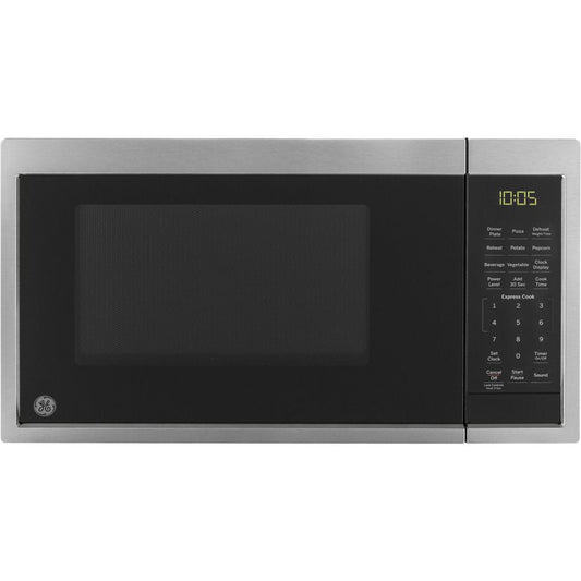 GE® 0.9 Cubic Foot Capacity Countertop Microwave Oven, Stainless, JES1095SMSS