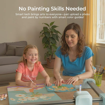 Loklik Ipaint Machine for Painting - Custom Paint by Number Sketch by Self, Beginner Friendly to Personalize Paint by Numbers Kit for Adults, Auto Draw Clear Line with Digital-Coded, Gift for All-Ages