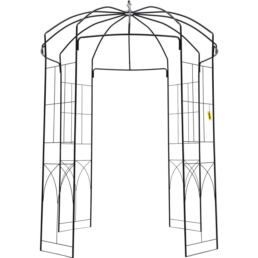 Birdcage Shape Garden Arbor 9' X 6.6' Heavy Duty Metal Garden Gazebo Pergola for Wedding Party