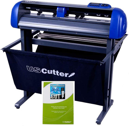 Uscutter Titan 28 Inch Vinyl Cutter with Stand, Basket and Vinylmaster Cut (Design and Cut) Software