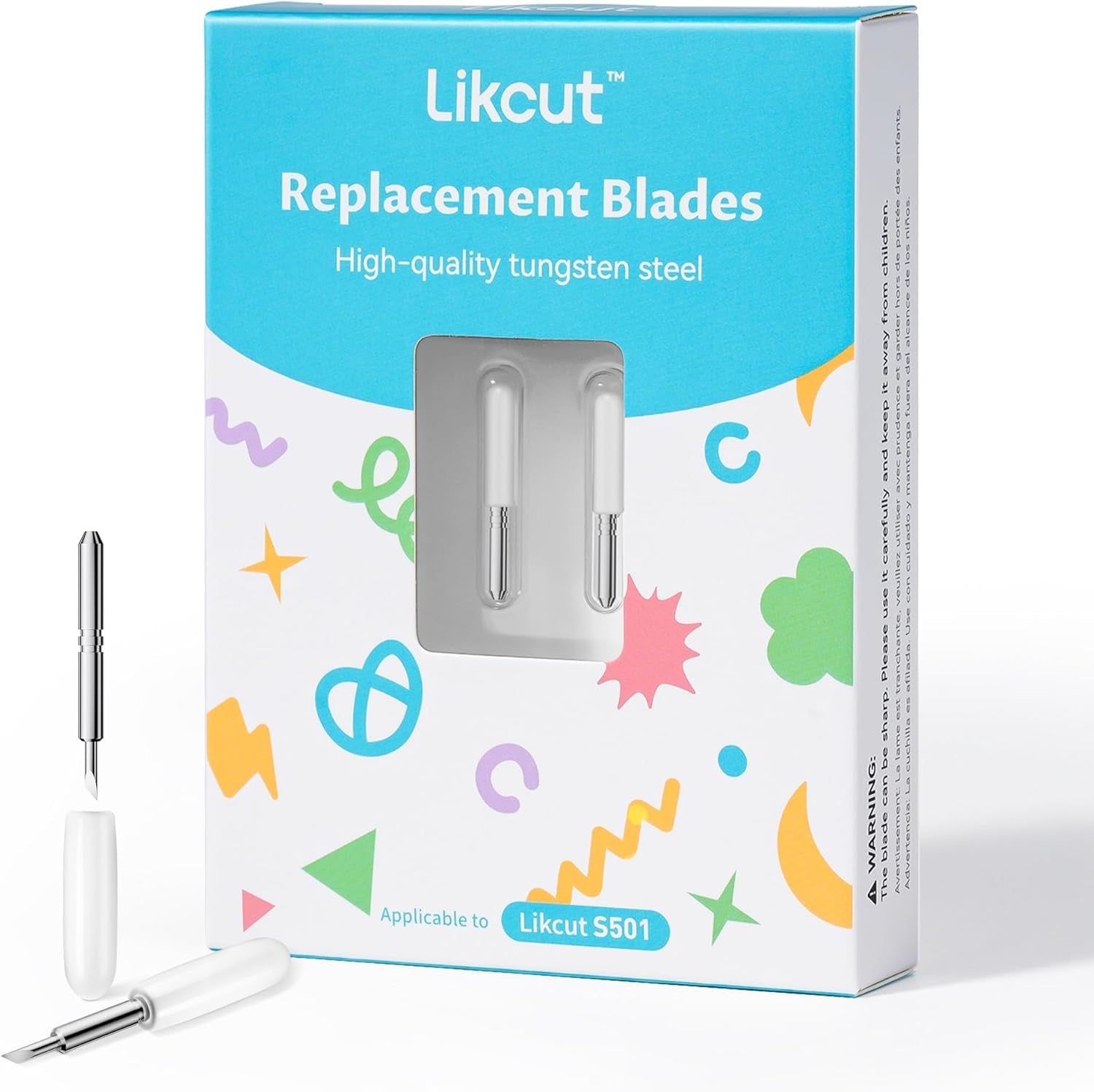 Replacement Blades for Glee S501 & S41 Cutting Machine, Glee S501 Cutting Blades, Cutting Tool, 2 Packs