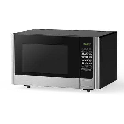 900 Watt 0.9 Cubic Feet Counter Microwave Oven, Stainless Steel