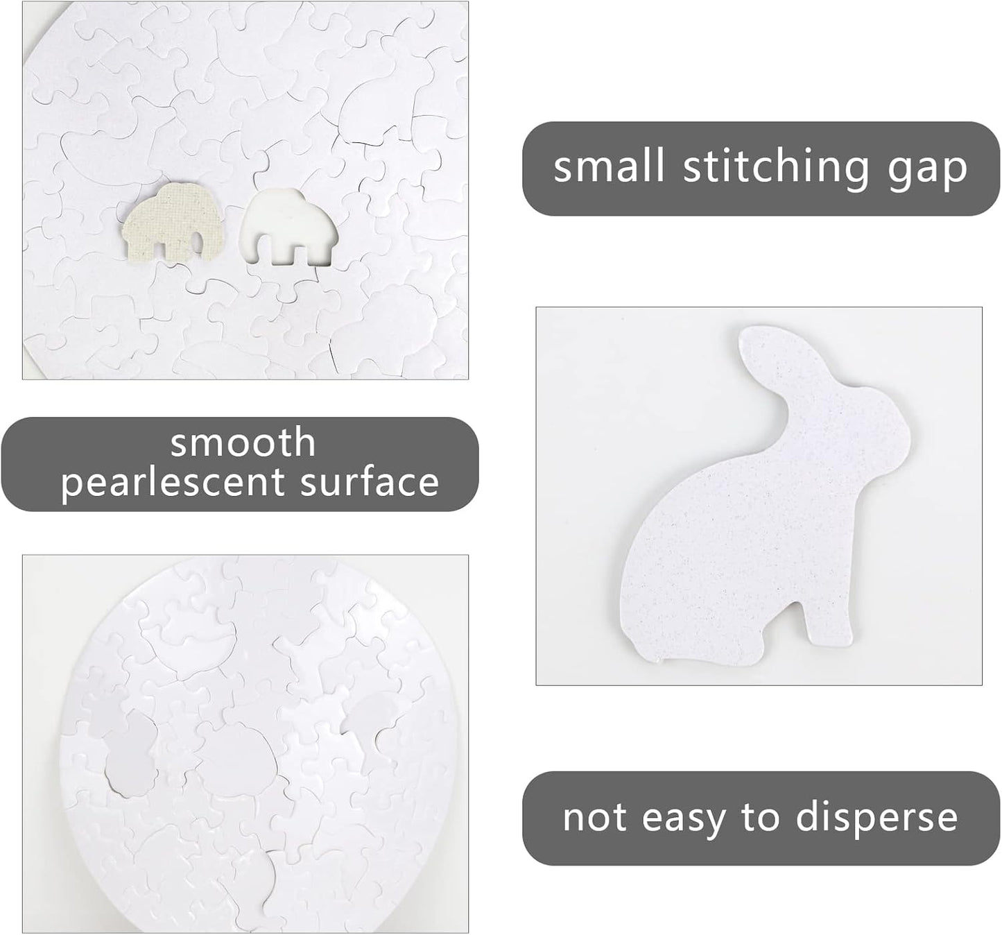 10 Sets round Sublimation Puzzle Blanks
