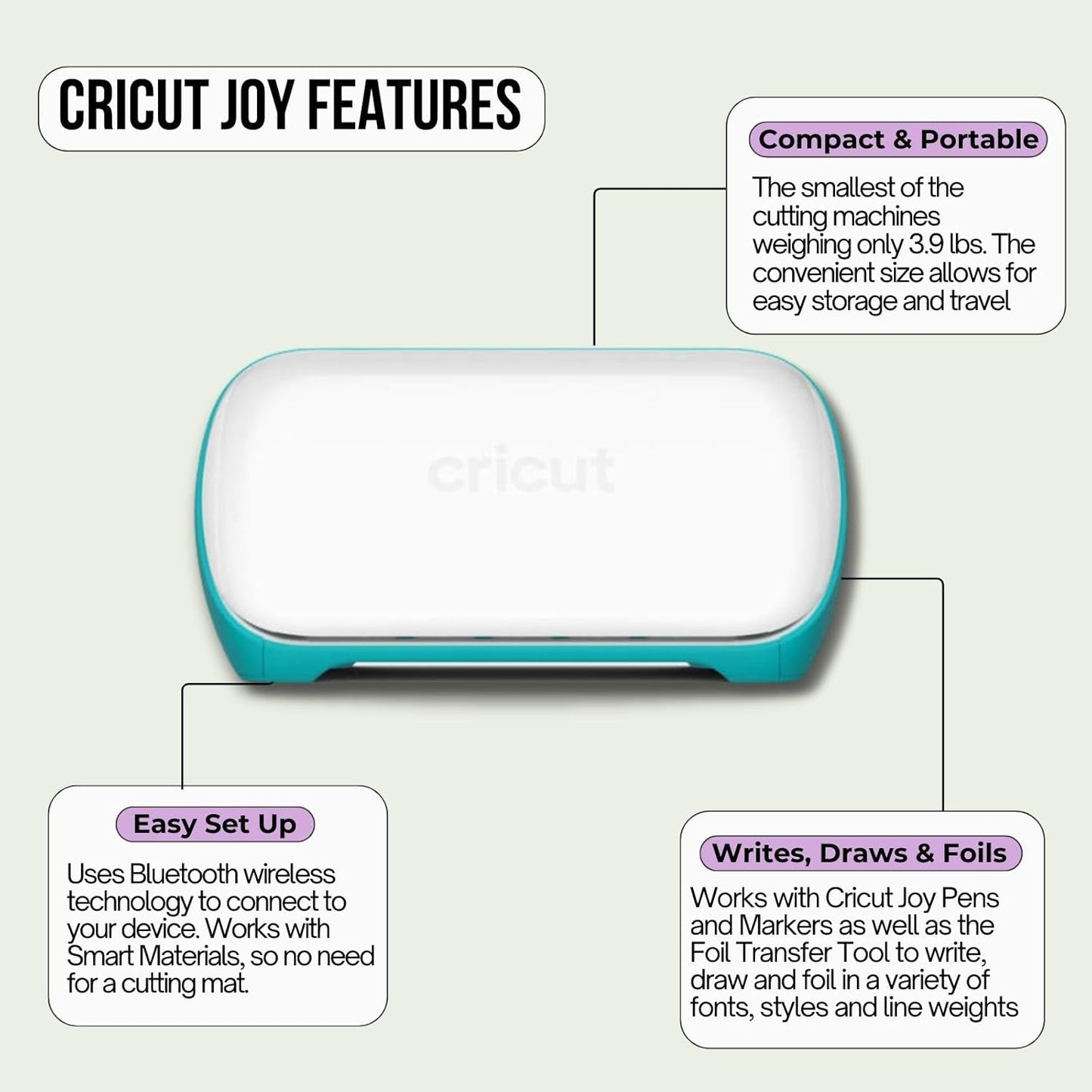 Cricut Joy Machine Bundle with 7 Smart Iron-On Rolls - Compact Cutting Machine for Iron-On Vinyl, T-Shirts, Hats & DIY Crafts