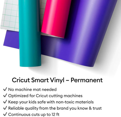 Cricut Smart Permanent Vinyl, Black (13In X 5Ft) - for Maker & Explore Machines