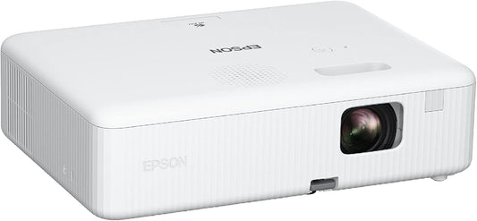 Epson Epiqvision Flex CO-W01 Portable Projector 3-Chip 3LCD, Widescreen, 3000 Lumens Color/White Brightness, 5 W Speaker, 300-Inch Home Entertainment and Work, Streaming Ready