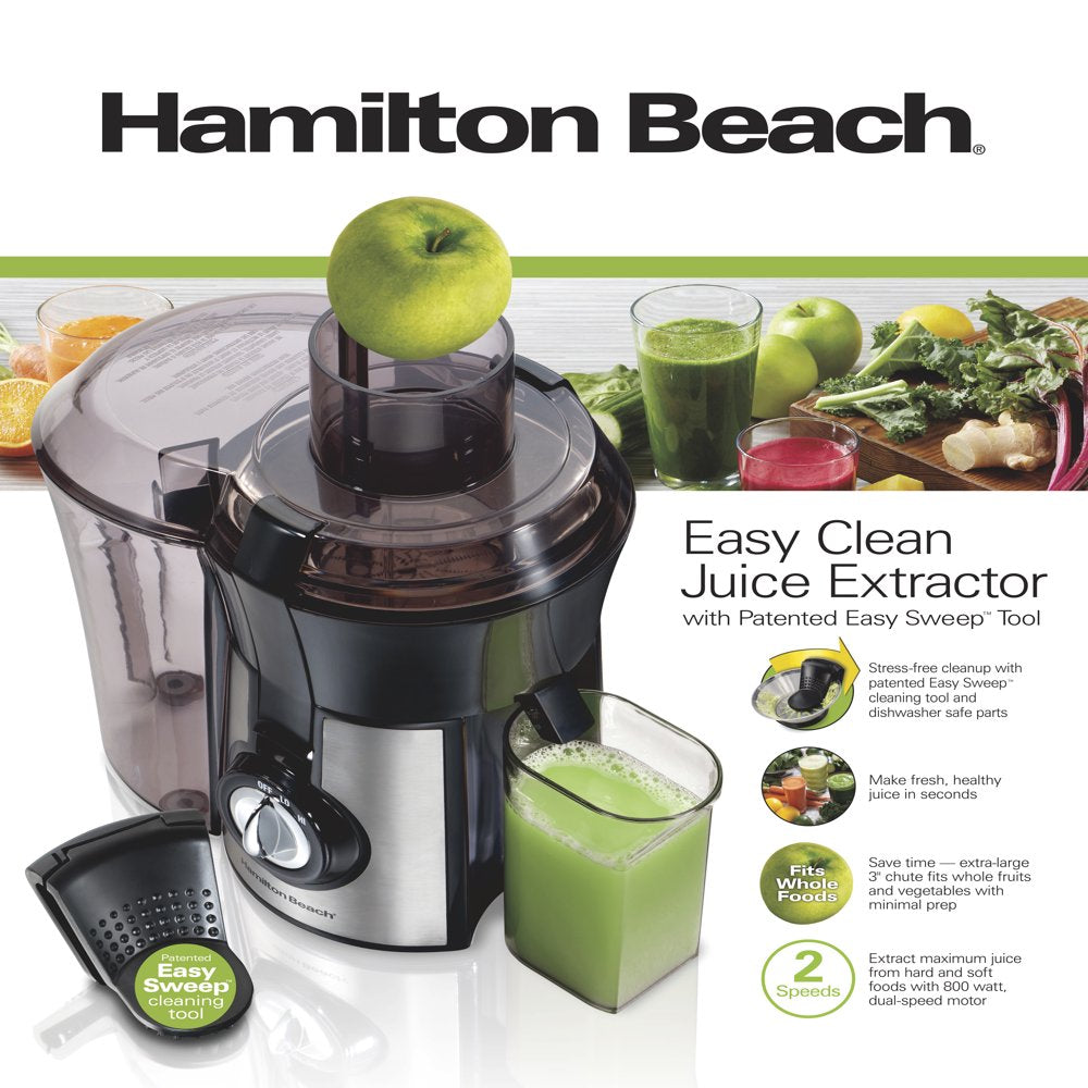 Easy Clean Juice Extractor, 800 Watts, Model 67735