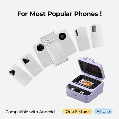 Phone Case Heat Press(Compatible with Iphone) & 52 Pcs Heat Press Accessories