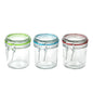 Kitchen Storage 9.4-Ounce Clear Glass Lock Lid Jar with Silicone Gasket