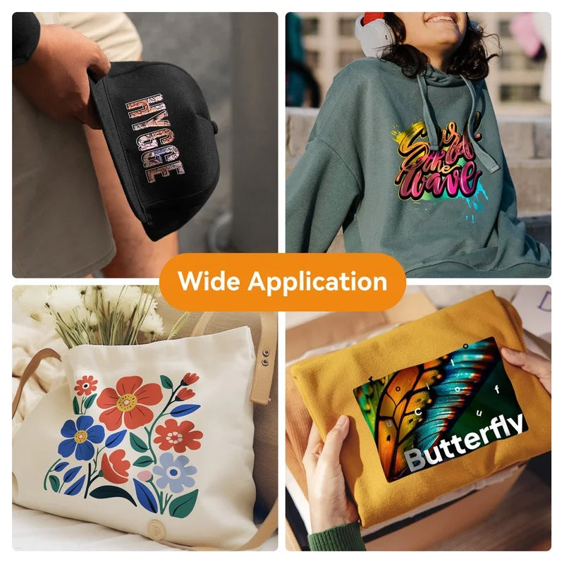 HTVRONT Heat Transfer Paper for T-Shirts-22 Pack Mixed Light & Dark, 8.5" X 11" Printable for Inkjet Printer, Stretchable & Durable Printable Heat Transfer Vinyl