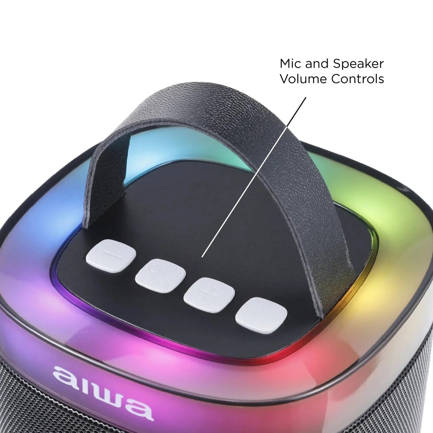 Light up Wireless Karaoke Speaker, Black, AI6029-BLK