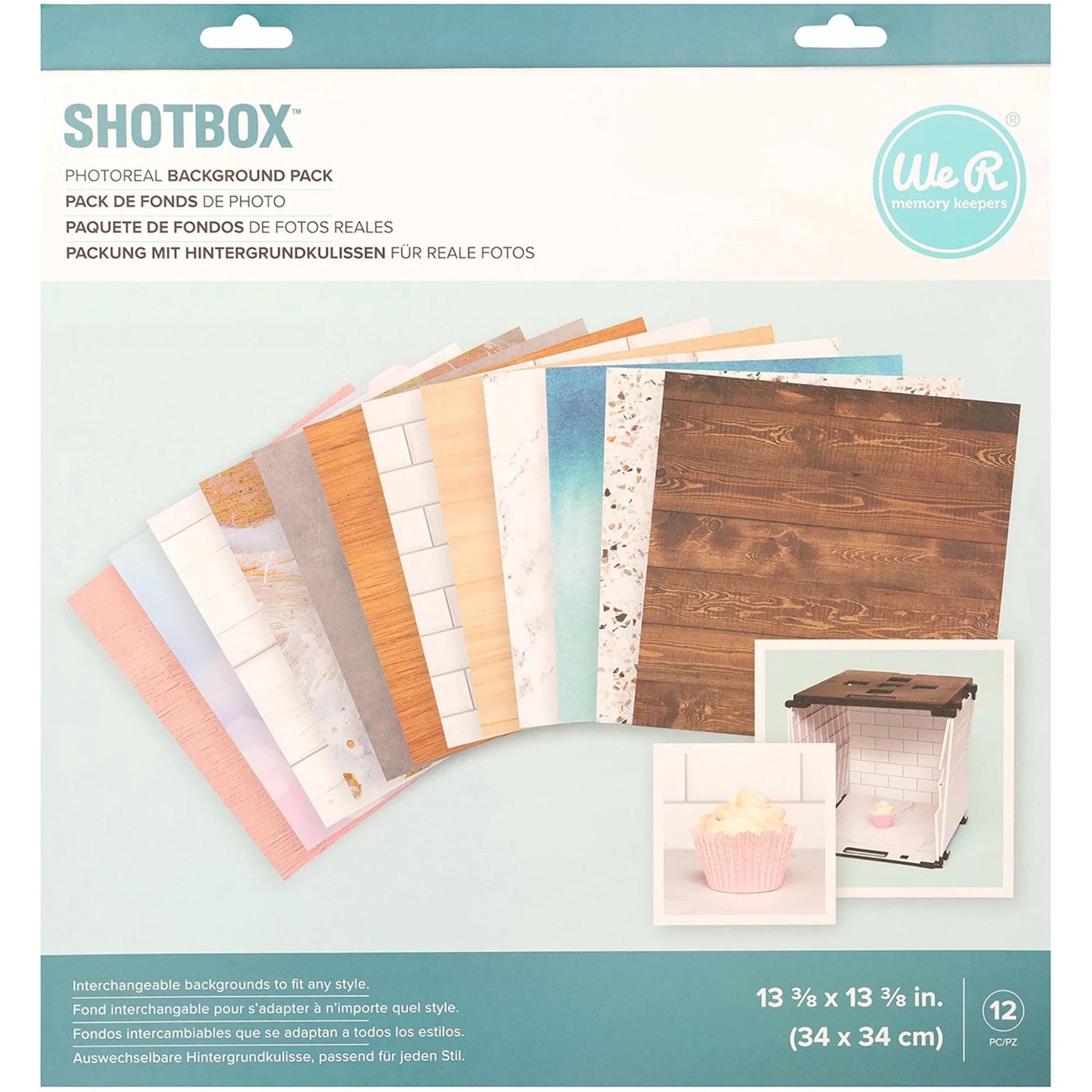 We R Memory Keepers Shotbox Background 12/Sheets-Photoreal