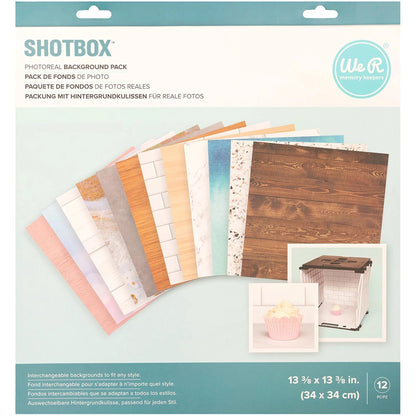 We R Memory Keepers Shotbox Background 12/Sheets-Photoreal