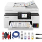 Canon MAXIFY GX2020 Wireless Megatank All-In-One Color Printer Bundle | Print Copy Scan Fax | for Home Office Small Business High Volume Documents + Cleaning Kit + Ethernet Cable + More (8 Items)