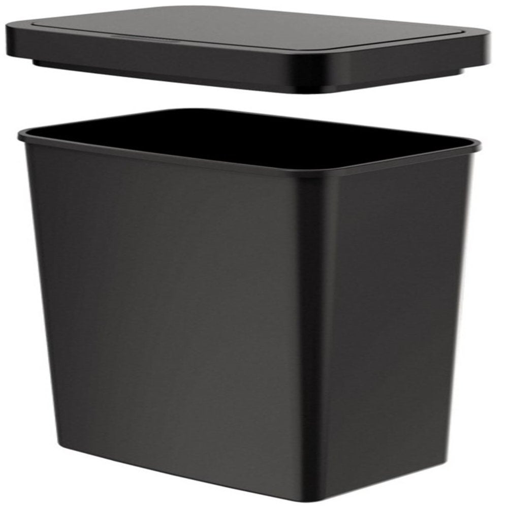 13.2 Gallon Trash Can, Plastic Motion Sensor Kitchen Trash Can, Black