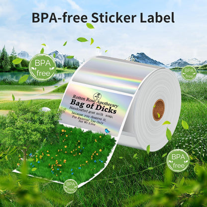 Phomemo M110 Gradual Thermal Labels - 1.57"X 1.18" (40X30Mm) Sticker Labels for Address, Barcode, Mailing, Logo, File