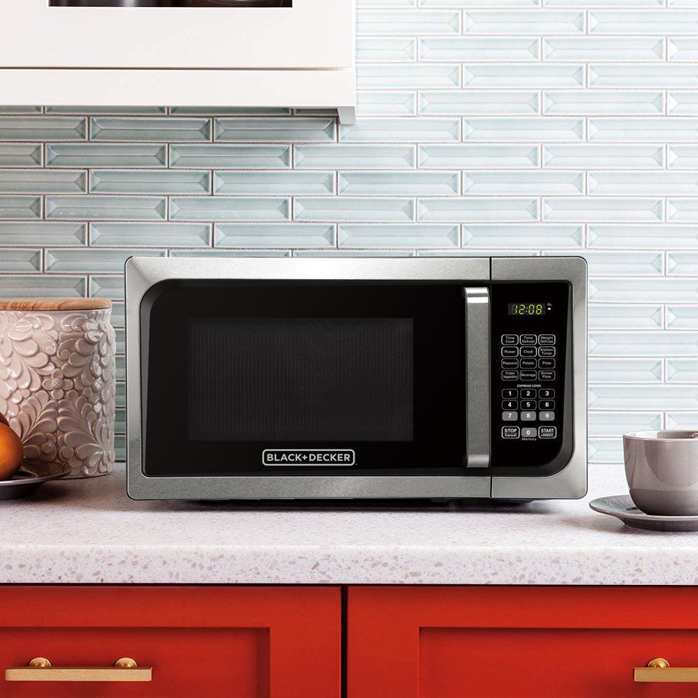 EM925AJK-P1 0.9 Cu. Ft. Microwave with Pull Handle, Stainless Steel