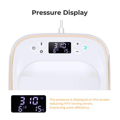 HTVRONT Portable Heat Press Machine, for T-Shirts, Iron Press for Sublimation Handed Iron for Heating Transfer Projects, 10"X 10"