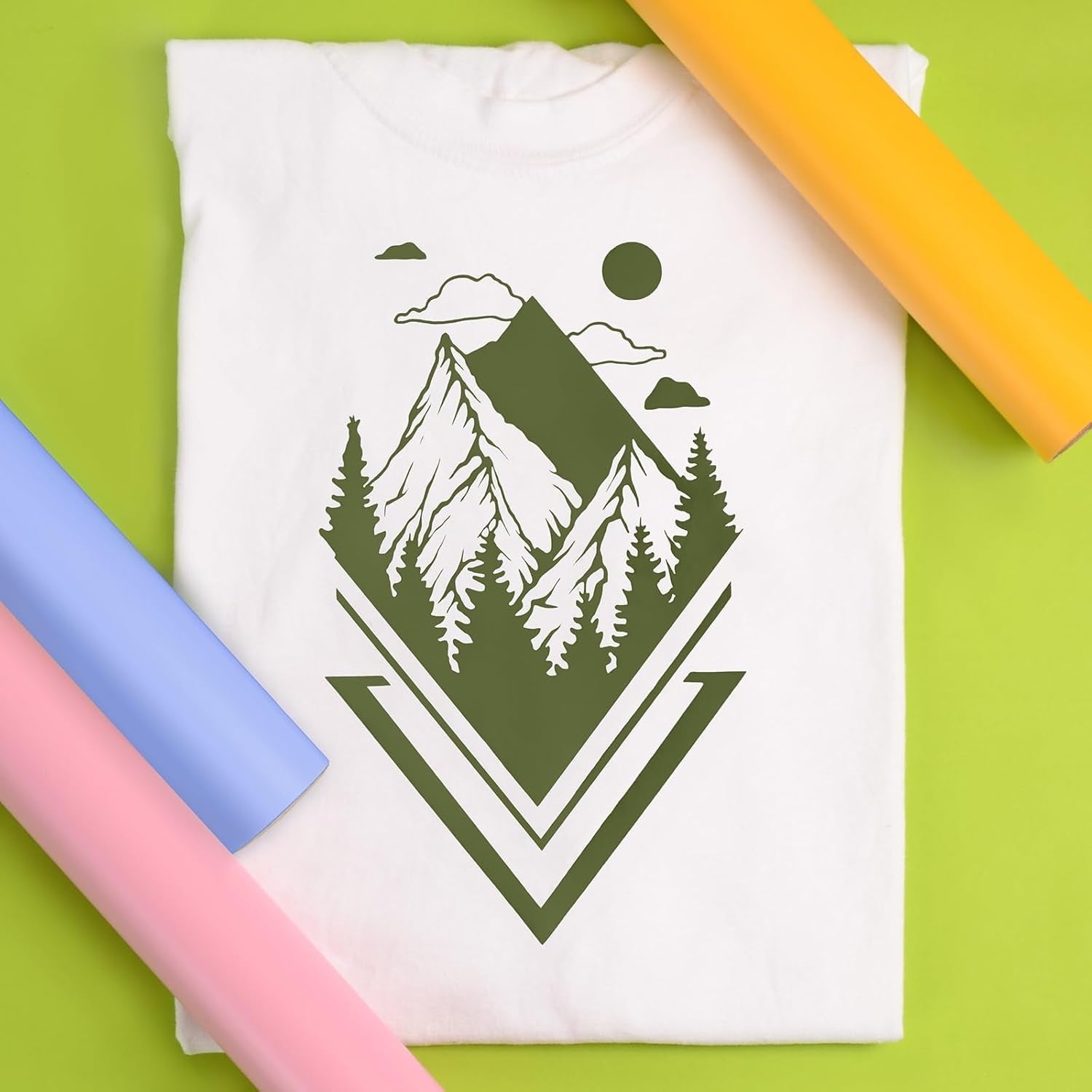 Siser Easyweed Heat Transfer Vinyl 11.8" X 5Ft Roll (Green Olive) - Compatible with Siser, Cricut, Silhouette and Other Craft/Professional Cutters - CPSIA Certified