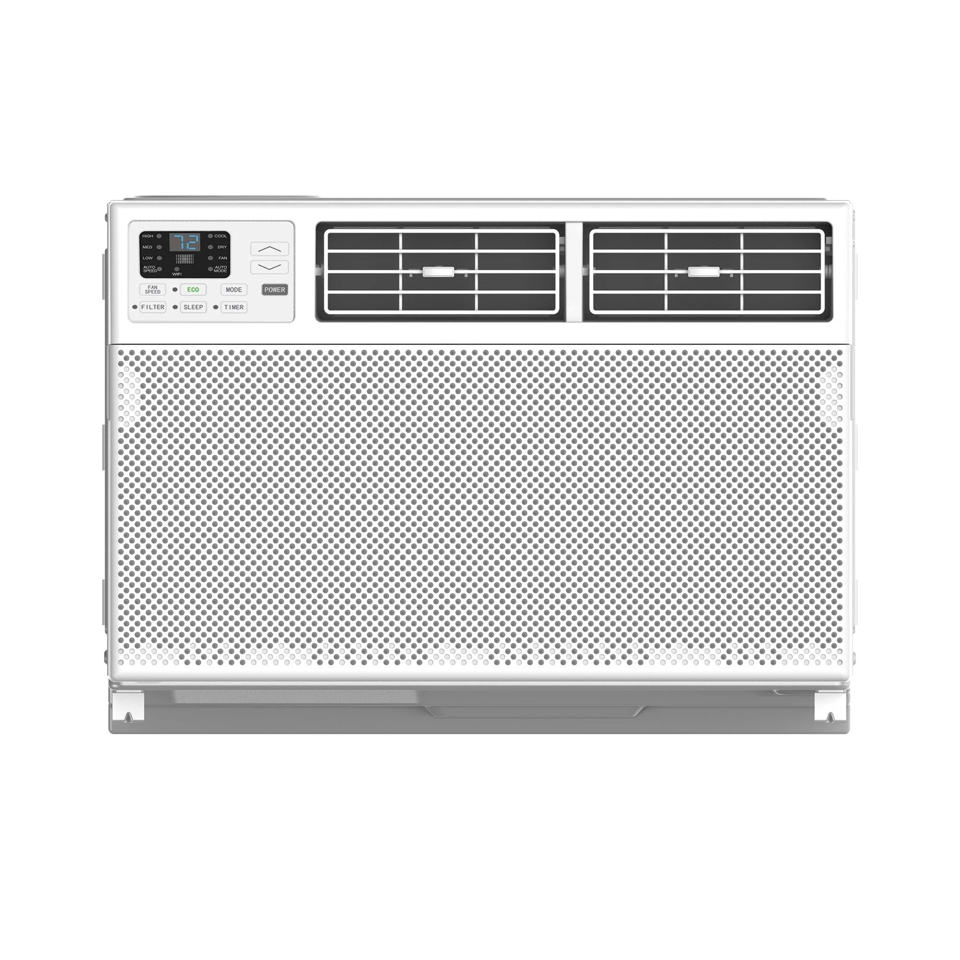 12,000 BTU 550 Sq. Ft. Smart Window Air Conditioner with Fan & Dehumidifier, White